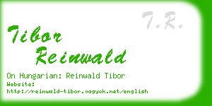 tibor reinwald business card